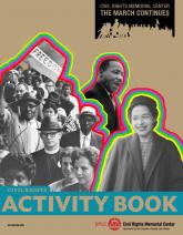 Civil Rights Activity Book Cover, civil rights photo collage