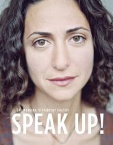 Speak Up Cover, woman's face